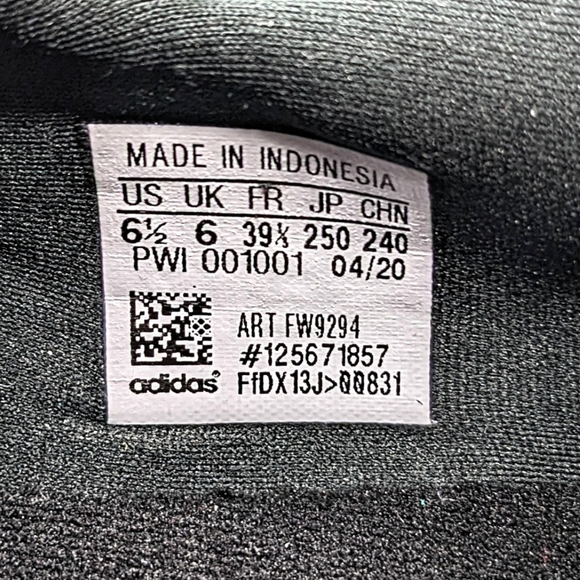 Adidas Boost Triple Black Sneakers Running X9000L4 J FW9294 Women's 7.5 - Picture 8 of 9